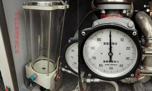 飛機(jī)加油車閉路目測透明取樣器及腰輪流量計